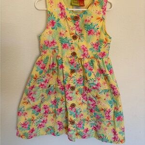Penelope Mack Yellow Floral Kids Dress